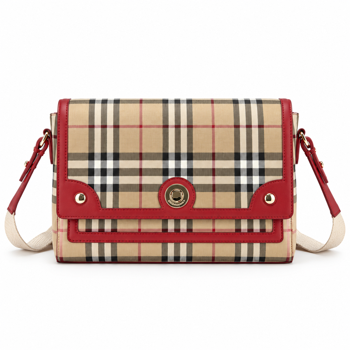 Burberry Check Flap Crossbody Bag