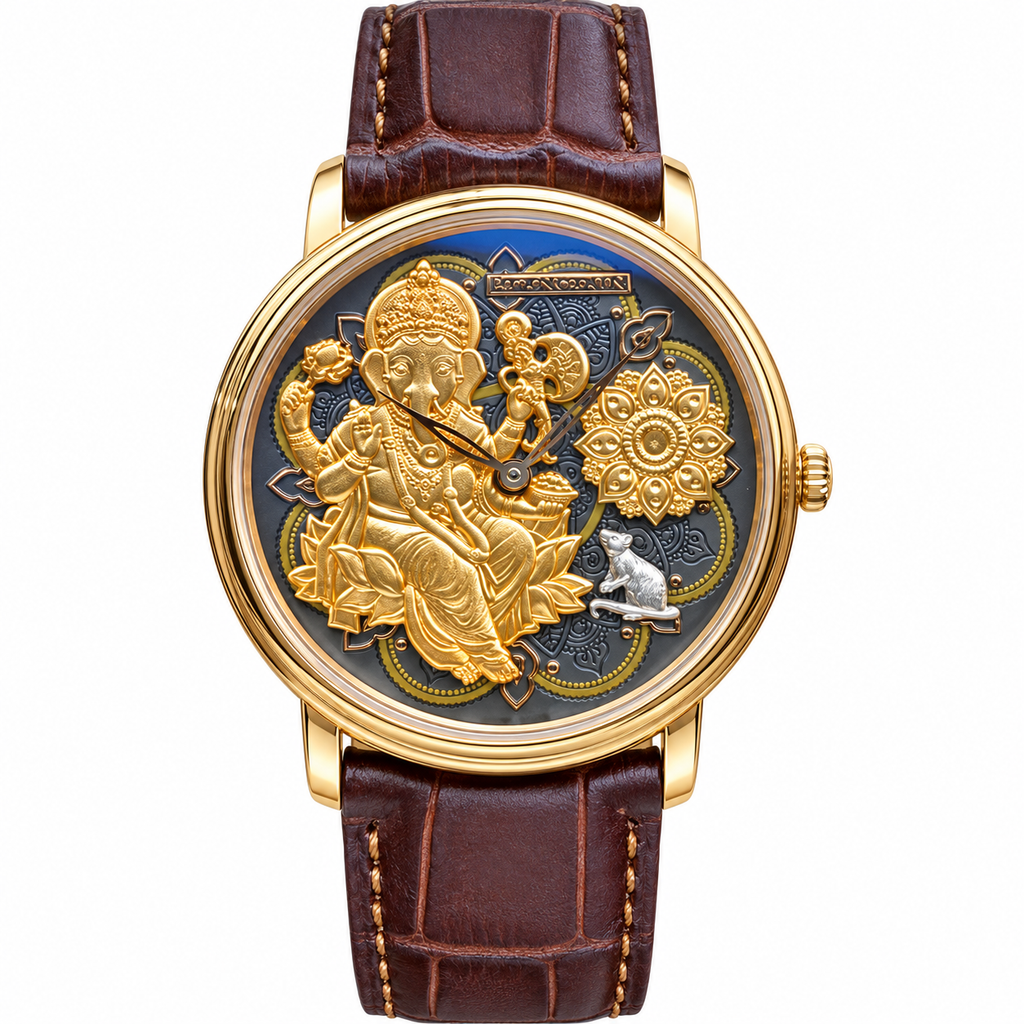 Blancpain Villeret Metiers d'Art Ganesha 18k gold Grand Feu enamel dial limited edition