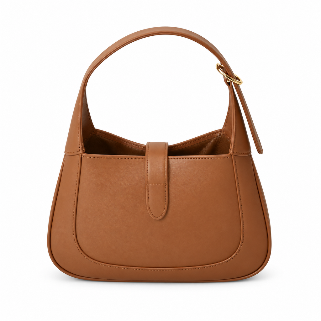 Gucci Jackie 1961 Small Hobo in Caramel Tan Polished Leather