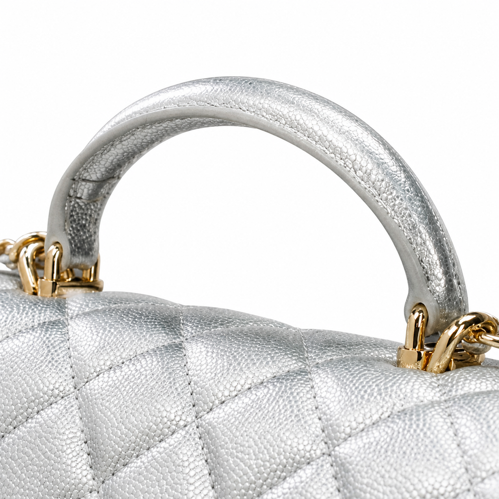 Chanel Quilted Leather Chain Crossbody Bag