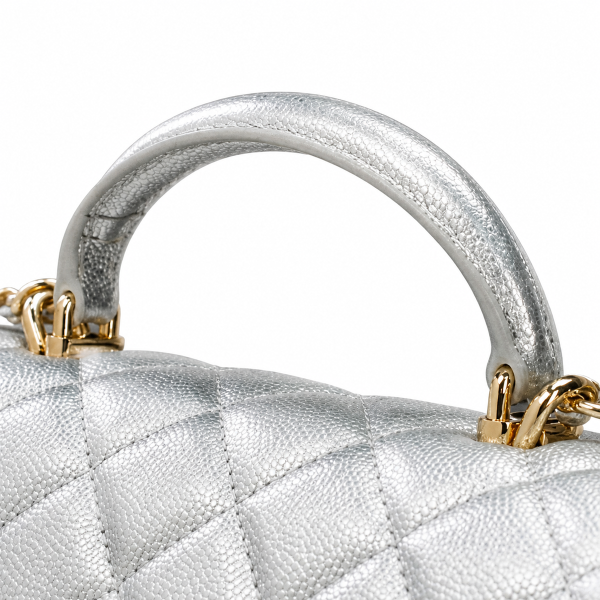 Chanel Quilted Leather Chain Crossbody Bag