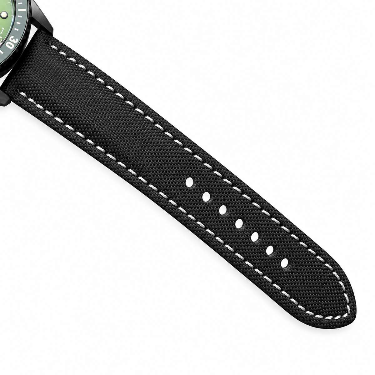 Blancpain Fifty Fathoms Bathyscaphe Chronograph Green Dial Ceramic DLC Black Fabric Watch