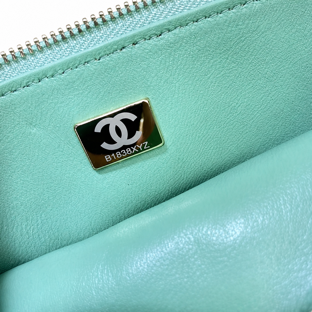 Chanel Mint Quilted Flap Shoulder Bag
