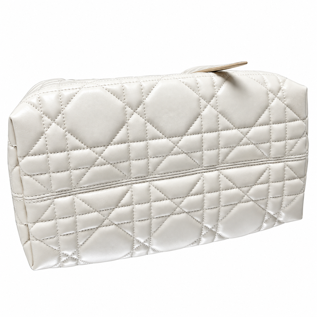 Dior Quilted Cannage Large Top Handle Tote Bag with Removable Strap