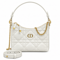 Dior Quilted Cannage Convertible Shoulder Bag with Top Handle