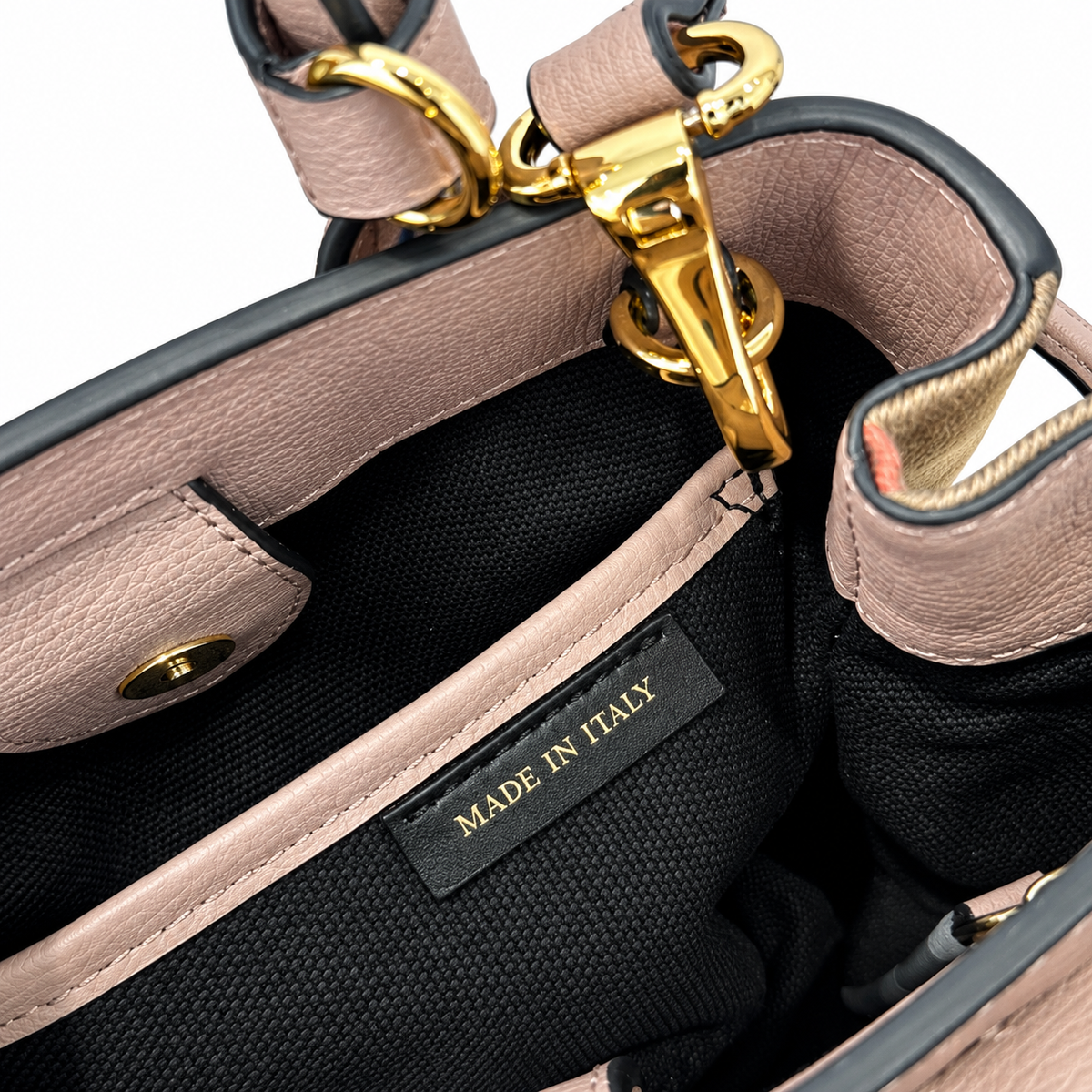 Burberry Pink Leather Top Handle Bag