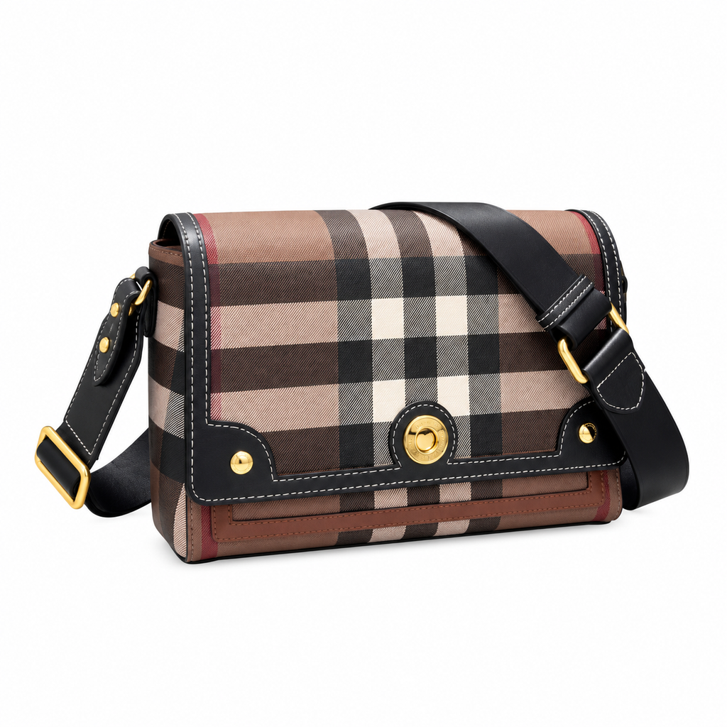 Burberry Check Flap Crossbody Bag