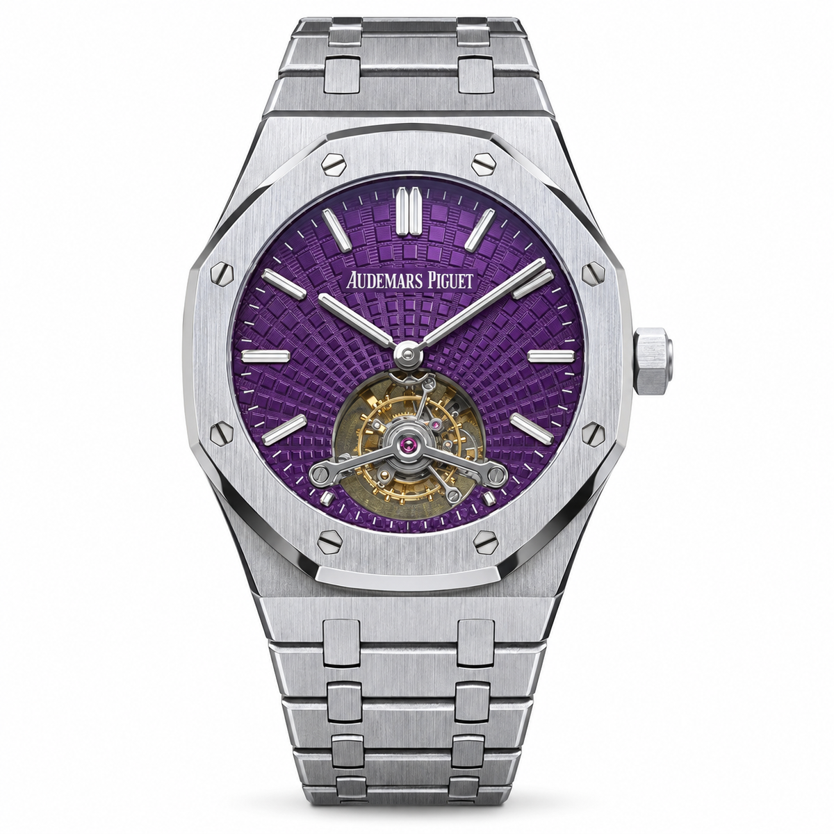 Audemars Piguet Royal Oak Tourbillon – Purple Dial Steel