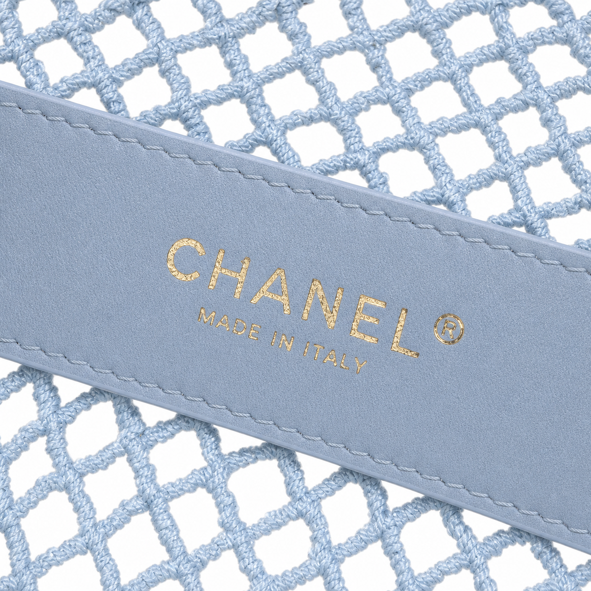 Chanel Black Woven Charm Crossbody Bag